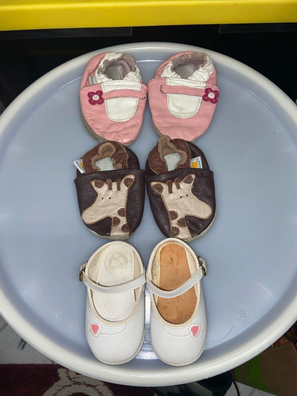 3 Pairs Baby Shoes, Infant/prewalker sizes
